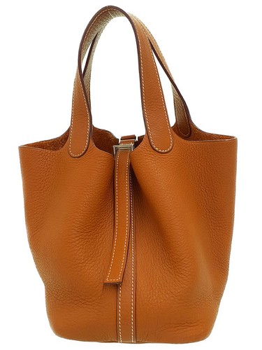 Sac fourre tout cuir hermes - en,